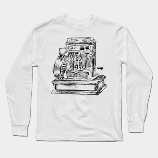 Antique Cash Register Print Long Sleeve T-Shirt